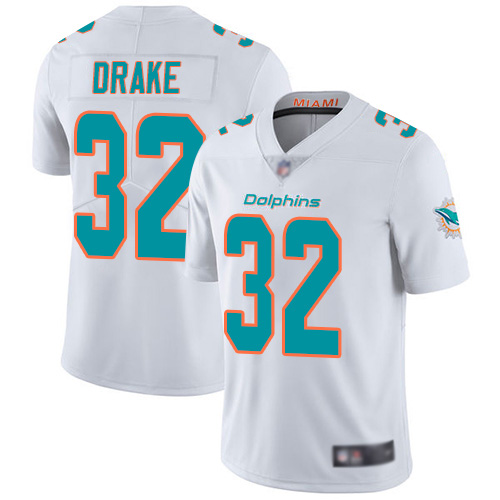 Men's Miami Dolphins #32 Kenyan Drake White Vapor Untouchable NFL Limited Stitched Jersey